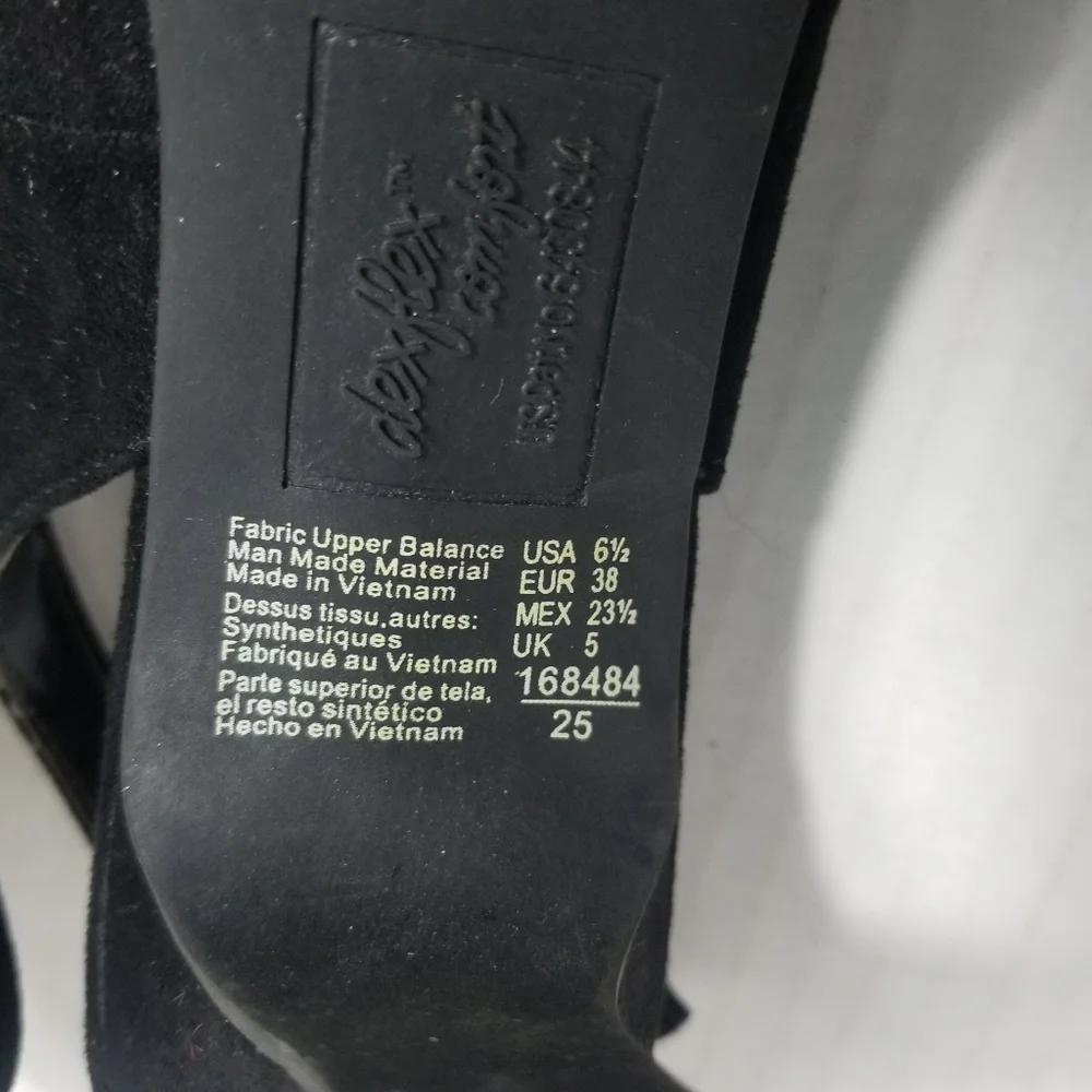 DEXFLEX COMFORT WOMEN'S BLACK SLINGBACK HEELS SIZE 6.5